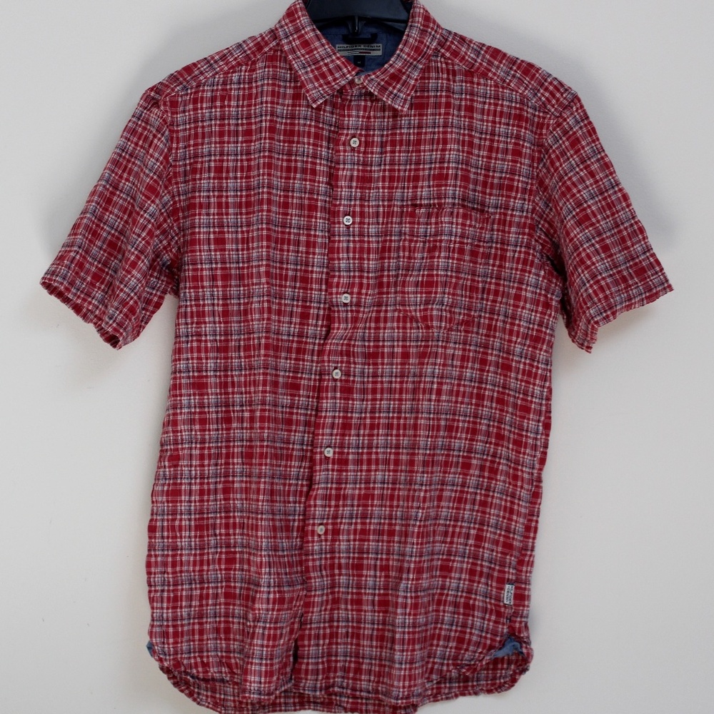 Tommy Hilfiger Short Sleeve Shirt - Size Medium